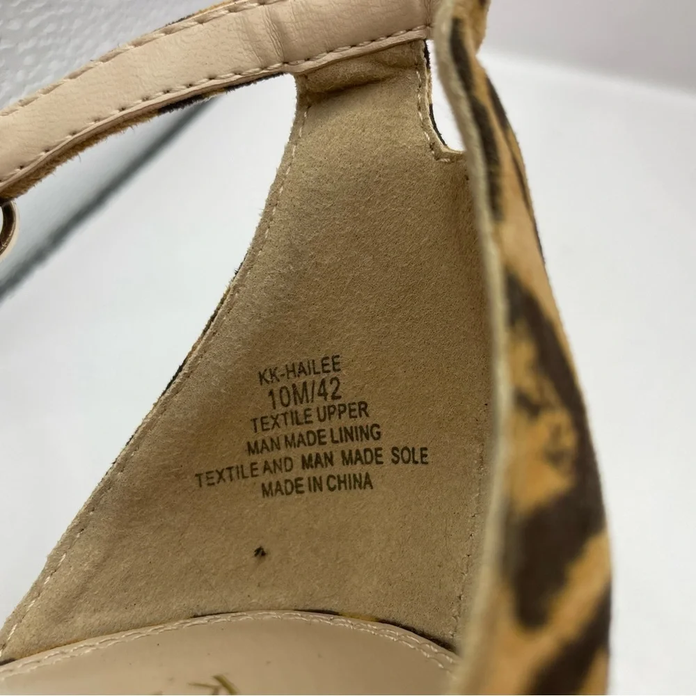 Kelly & Katie Women's Open Toe Leopard Stiletto Heels Patent size 10m - Picture 7 of 7